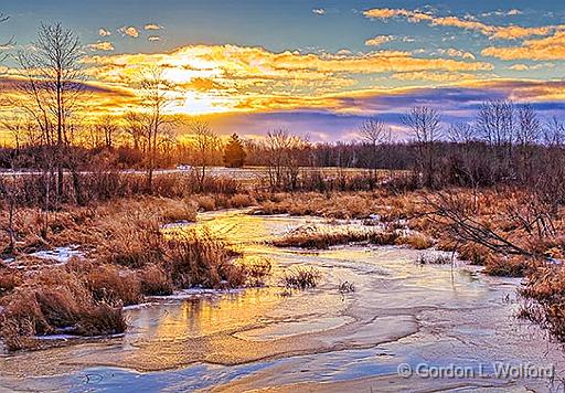 Winter Hutton Creek Sunrise_48115-20.jpg - Photographed near Smiths Falls, Ontario, Canada.